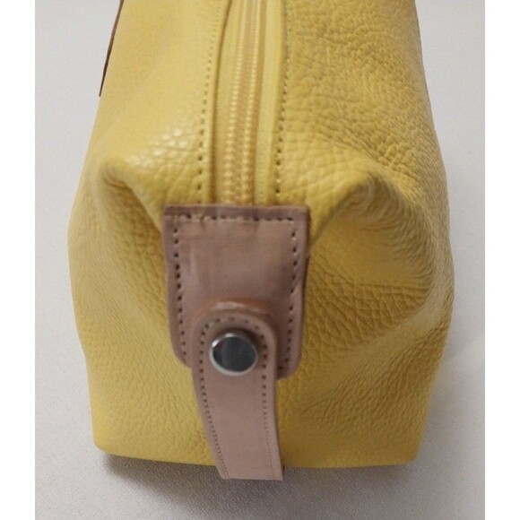 Moscardini~Firenze- Soft Yellow Leather Travel Toiletry Bag- NWOT - Picture 11 of 16